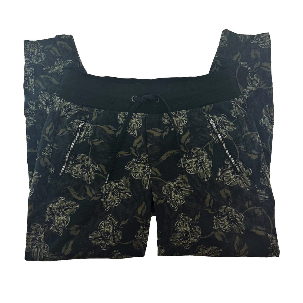ATHLETA Trekkie North Floral Printed Jogger • 8 • green • gorpcore athleisure